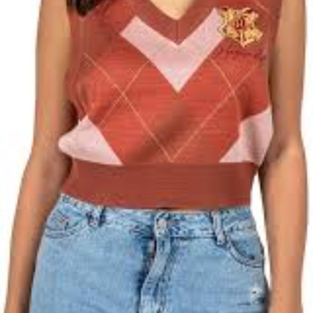 Hogwarts Argyle Knit Vest Harry Potter